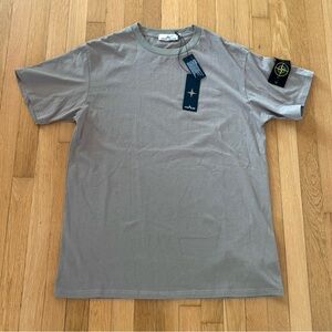 Deadstock Stone Island T Shirt Olive Green XL Sleeve Patch